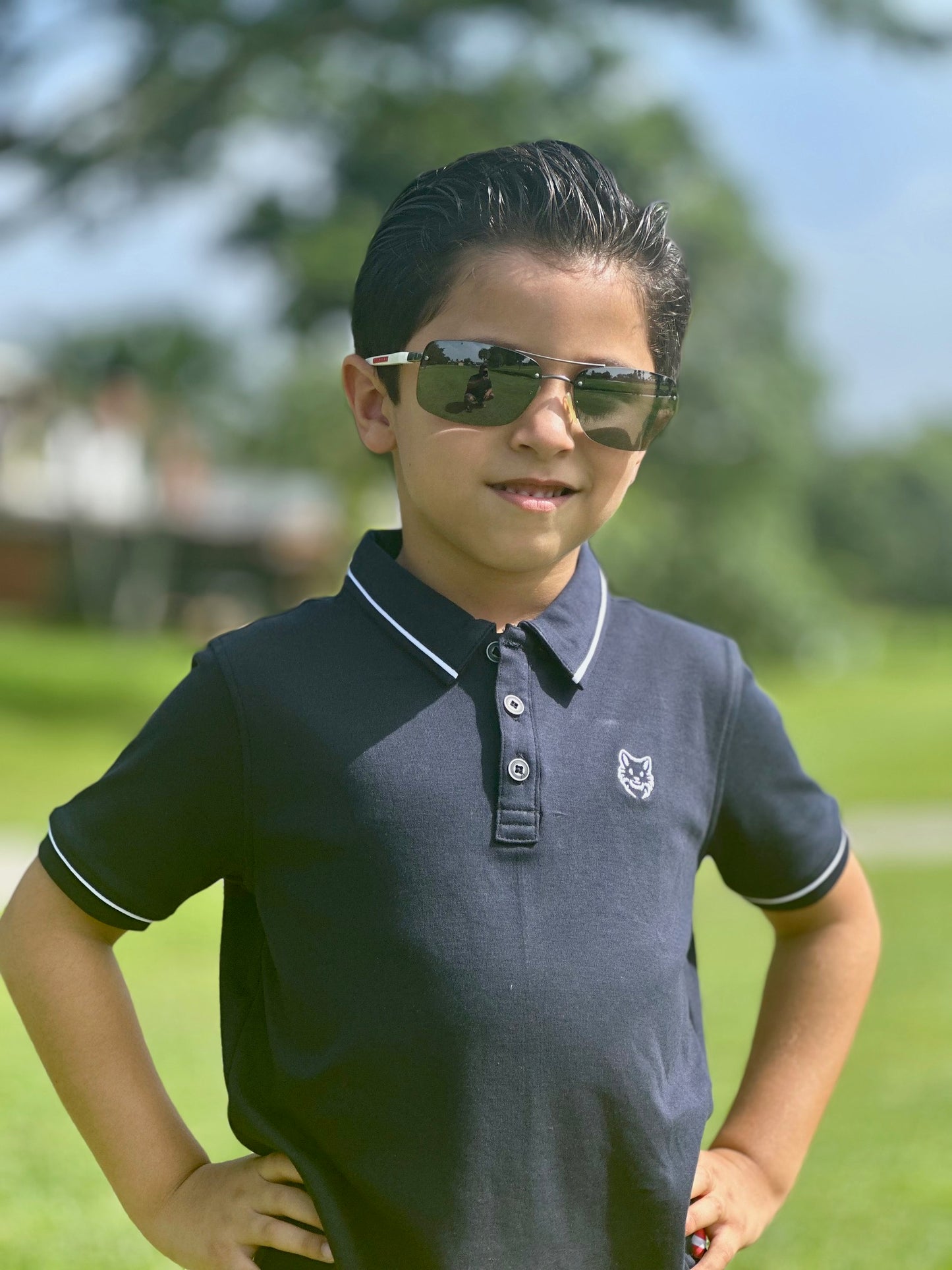 Lobito Deep Blue Kids' Polo