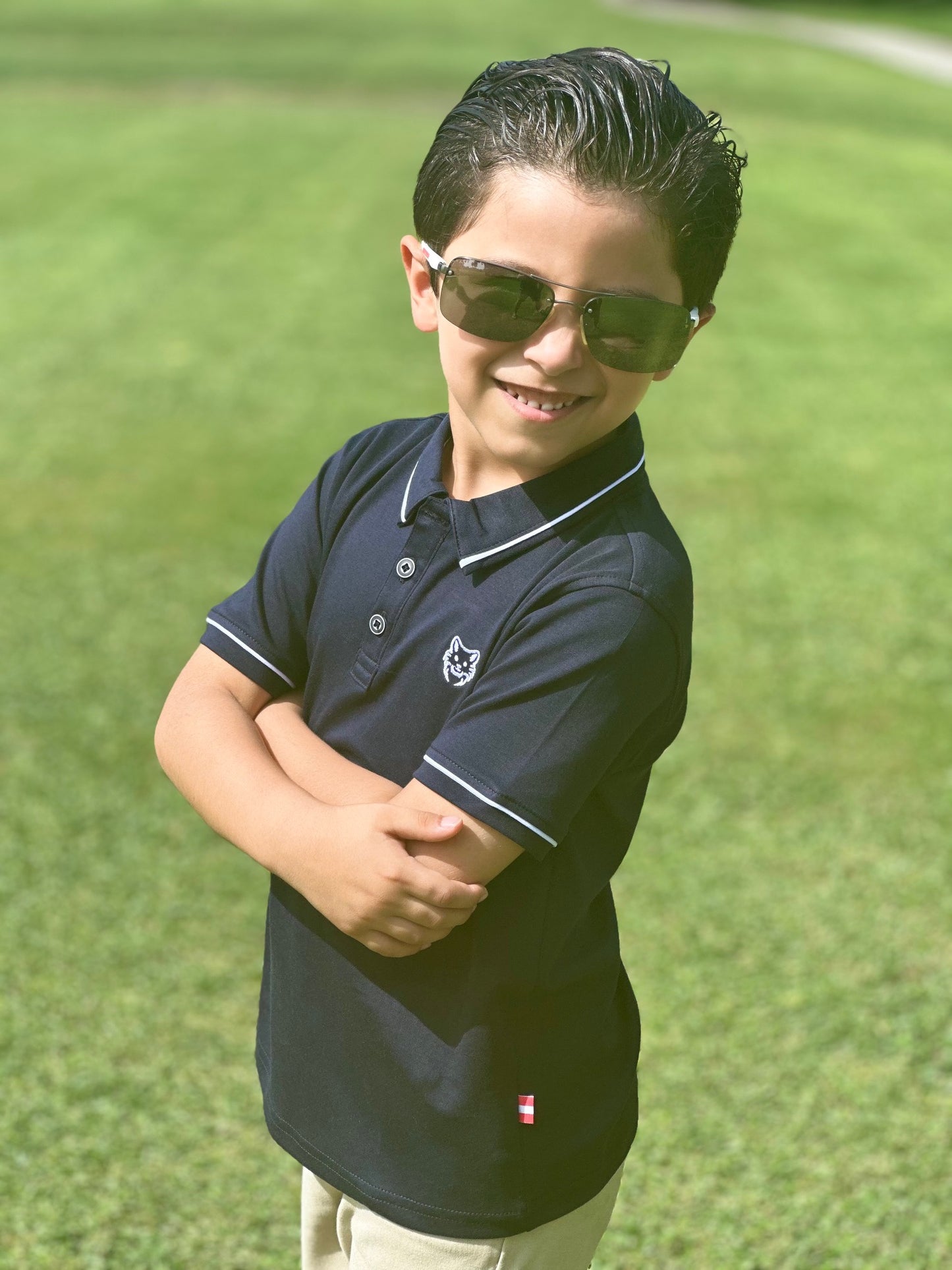 Lobito Deep Blue Kids' Polo