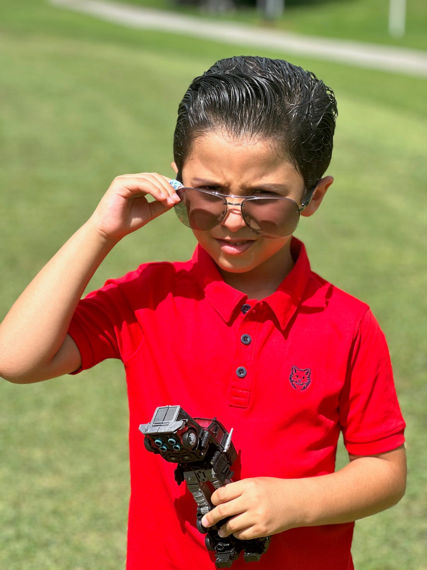 Lobito Freedom Red Kids' Polo