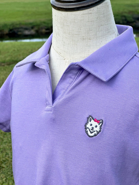 Lobita Lavender Girls' Polo