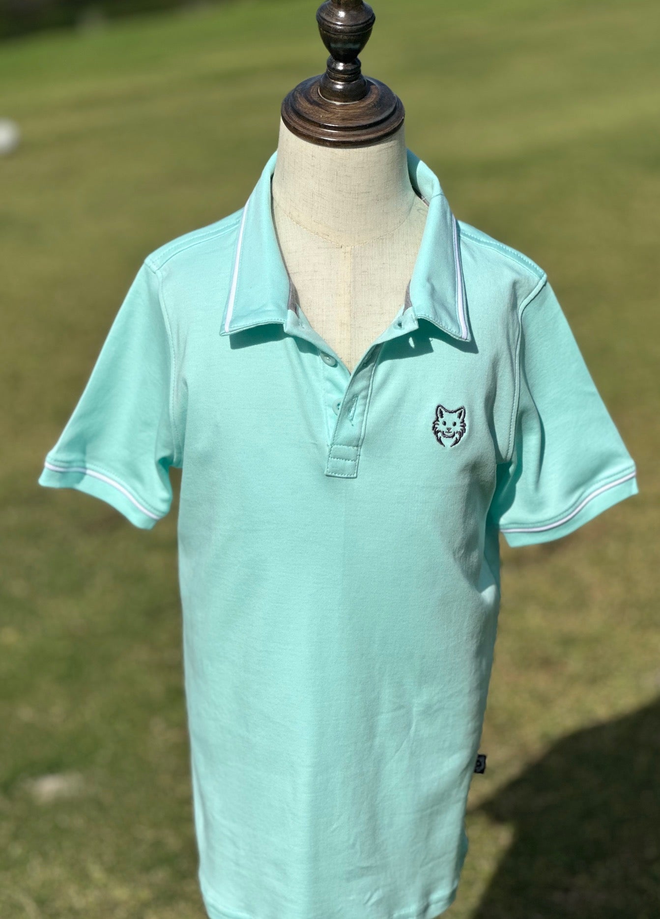 Lobito Coral Blue Kids' Polo